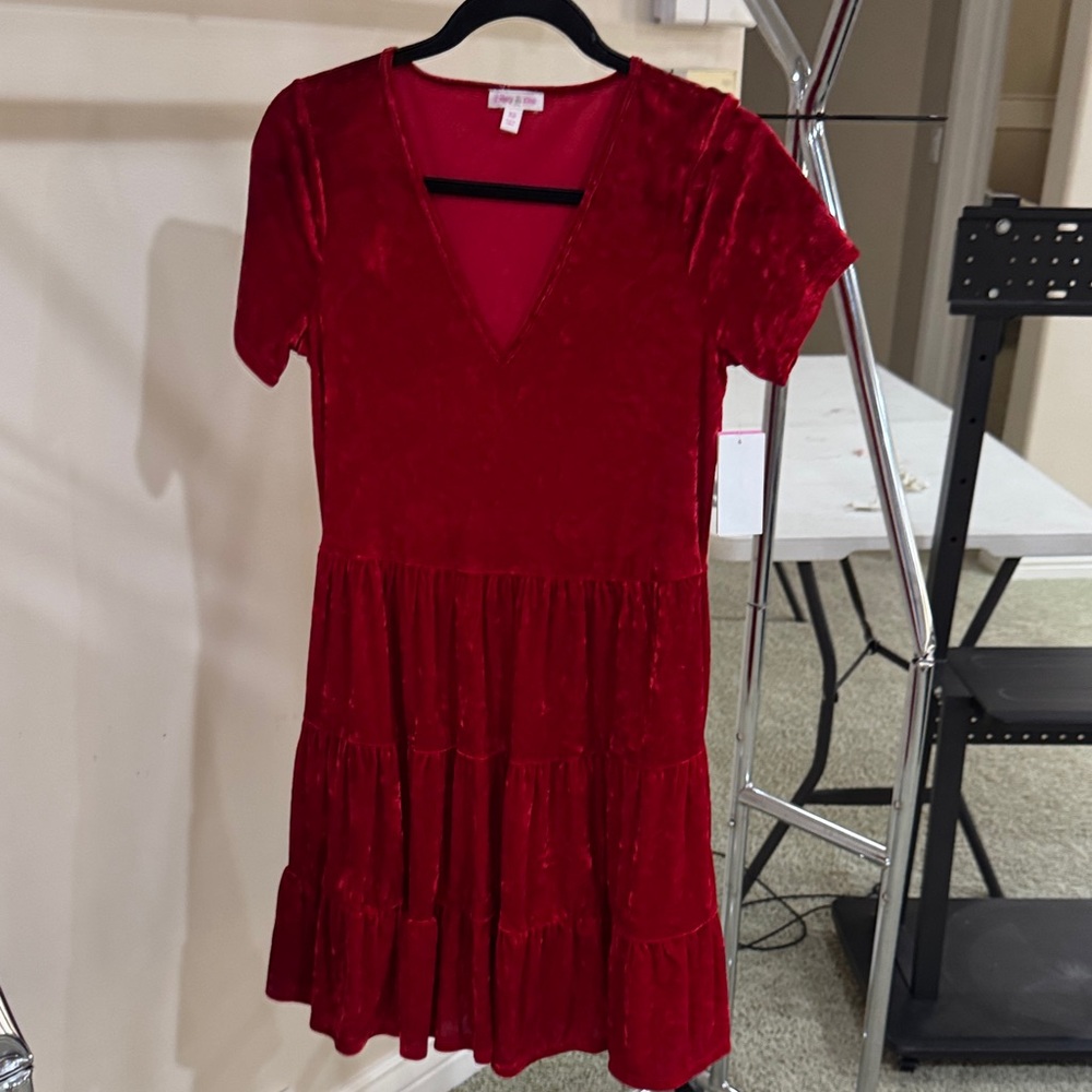 Riley & Rae Vivid Red Mini Dress